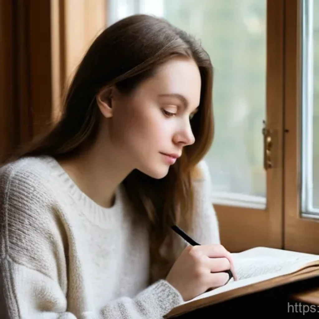 현대 문예 사조 - **Prompt:** A thoughtful young Russian woman in her late twenties, with soft, natural makeup and a g...